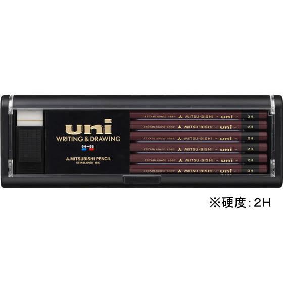 三菱鉛筆 鉛筆ユニ 2H 12本 U2H