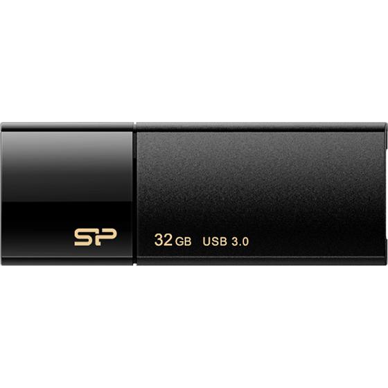 シリコンパワー USB3.0 スライド式USBメモリ 32GB ブラック