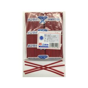 共和/ビニタイ 赤 塩ビ 4mm×12cm 1000本/QA-120-4G