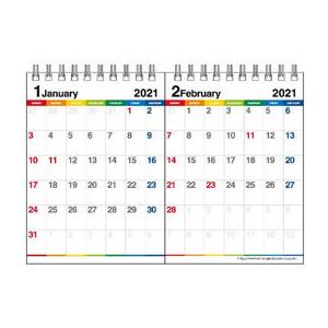 エトランジェ ディ コスタリカ/B6卓上2か月カレンダー カラーバー/CLTH12の商品画像