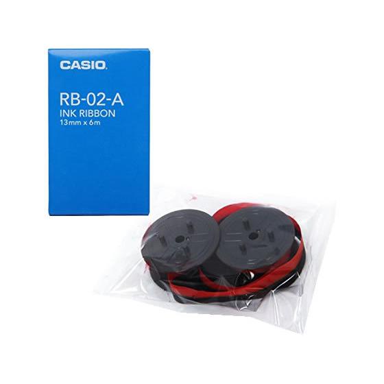 カシオ計算機 プリンター電卓DRシリーズ用インクリボン(赤黒) RB-02A