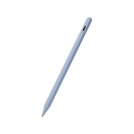 【お取り寄せ】エレコム 汎用タッチペン 充電式 磁気吸着 ブルー P-TPACST05BU