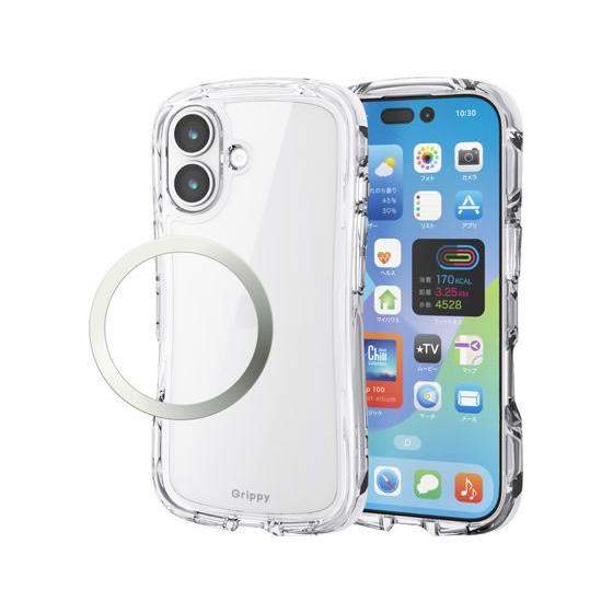 【お取り寄せ】エレコム iPhone17 ケース Grippy オールクリア PM-A25AGRPA...