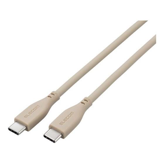 【お取り寄せ】エレコム USB-Cケーブル 1m PD 60W &amp;me グレージュ MPA-CCSS...