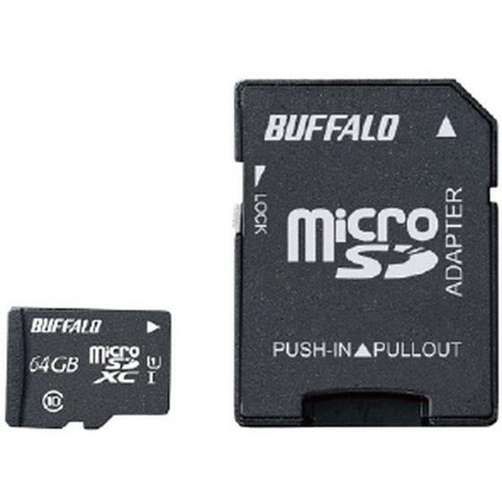 【お取り寄せ】BUFFALO microSDHCカード(64GB) オリジナル RMSDE-064G...
