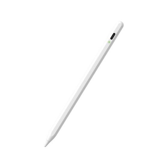 【お取り寄せ】エレコム タッチペン 充電式 磁気吸着 ホワイト P-TPACST05WH