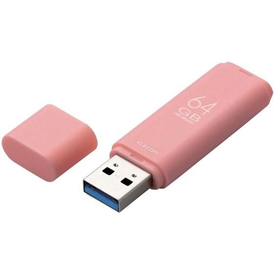 エレコム USBメモリ 64GB USB3.1対応 ピンク MF-TKU3064GPN