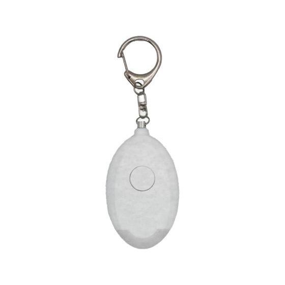 グローバル・ジャパン ライト付き防犯ブザーキーリング ホワイト