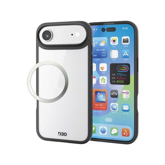【お取り寄せ】エレコム iPhone Air ケース D3O ブラック PM-A25BD3OFCBK