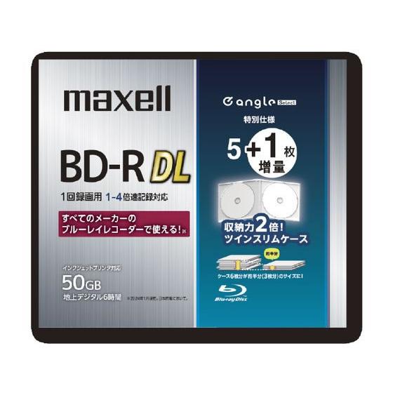 【お取り寄せ】マクセル 録画用BD-R 50GB 1-4倍速 e angle select 6枚