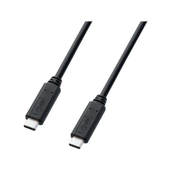 【お取り寄せ】サンワサプライ/USB3.1 Type C Gen1 PD対応ケーブル 1m ブラック