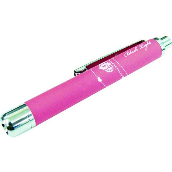 【お取り寄せ】CONTEC 1灯ラバー調ペン型ブラックライト ピンク PW-UV375H-07PI
