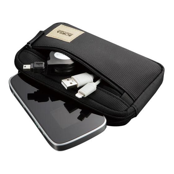 【お取り寄せ】エレコム ガジェットポーチ スリム Sサイズ BMA-GP01BK