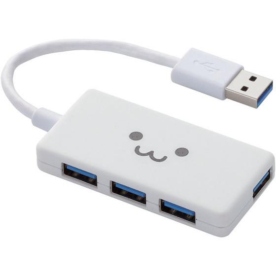 【お取り寄せ】エレコム USB3.0ハブ コンパクト 4ポート U3H-A416BF1WH