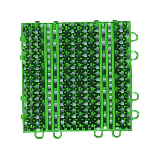 【お取り寄せ】コンドル エバック 屋外用マット ライナーハードマット 本駒 緑 F-120-HK