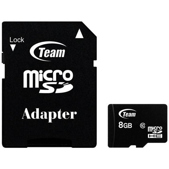TEAM microSDHCカード 8GB C10 TG008G0MC28A
