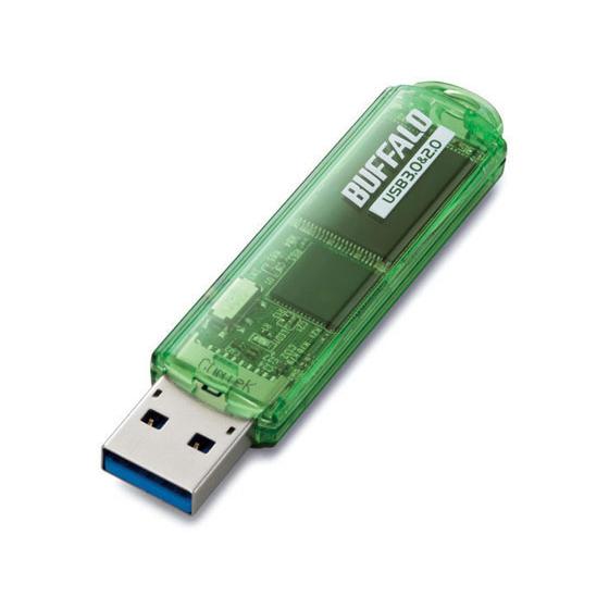 【お取り寄せ】バッファロー USB3.0 USBメモリ 16GB グリーン RUF3-C16GA-G...