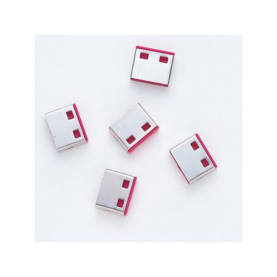 【お取り寄せ】サンワサプライ SL-46-R用取付部品 レッド50個入 SL-46ROP-50