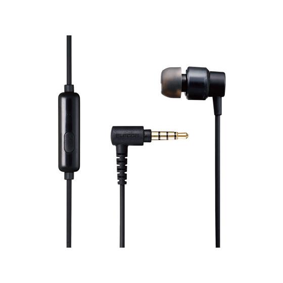 【お取り寄せ】エレコム モノラルイヤホン マイク付 カールケーブル EHP-CCS100CMMBK