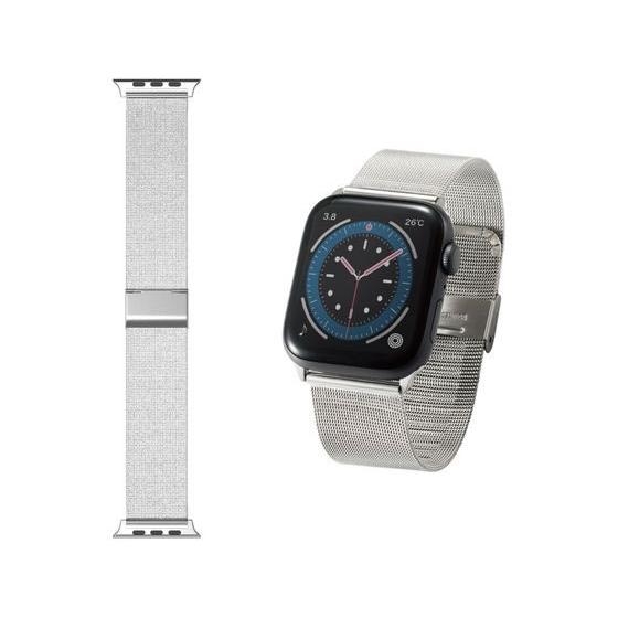 【お取り寄せ】エレコム Apple Watch バンド ステンレス 125-205mm シルバー