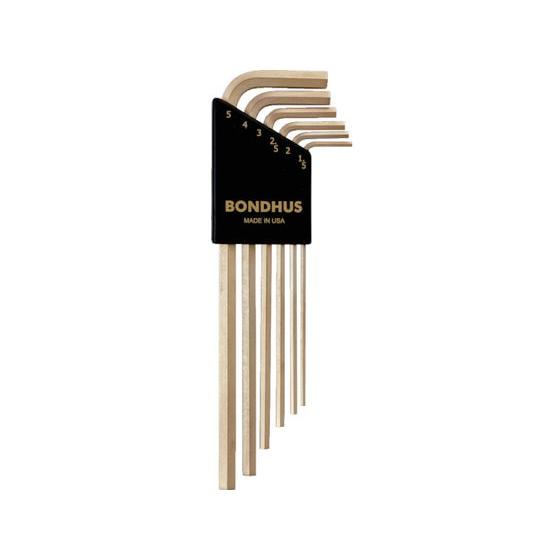 【お取り寄せ】ボンダス 六角L-レンチ ロング セット6本組(1.5-5mm) HLX6MG