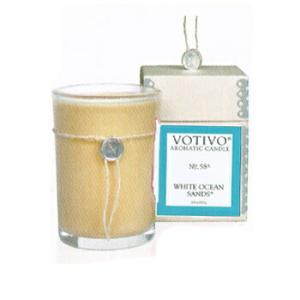 ☆VOTIVOボーティボ アロマティック グラスキャンドル ホワイトオーシャンサンズ 157-110...