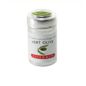 ☆J.HERBIN エルバン 万年筆用カートリッジインク オリーブグリーン HB20136