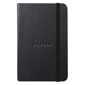 RHODIAロディア 2023年版手帳 ウェブプランナー ウィークリーバーチカル A6 ブラック cf117329