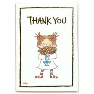 グリーティングライフ COCOココちゃん サンキューミニカード フラワー  RY-1032