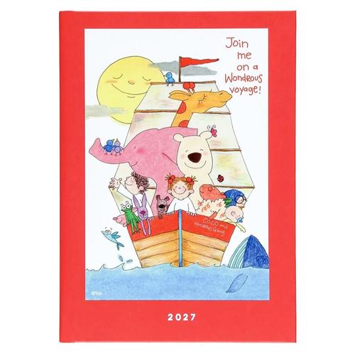 ☆グリーティングライフ 2027年版手帳 ココちゃん/サカモトリョウ B6ダイアリー ハードカバー ...