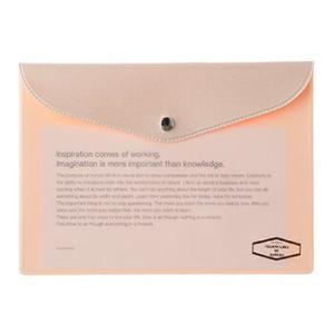 ビニールブリーフケース メタリック ライトピンク 500113-560 A6変型