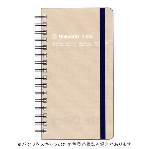 デルフォニックス 2026年版手帳 ロルバーン ダイアリー スリム グレージュ DELFONICS ...