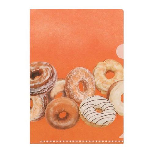 デルフォニックス アメリカンスイーツクリアホルダー B6 D ドーナツ オレンジ DELFONICS...