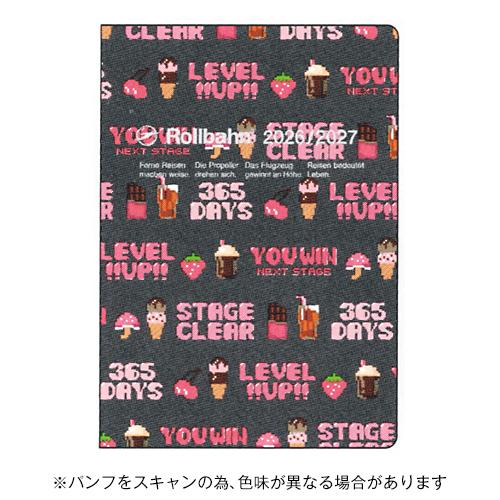 デルフォニックス 2026年3月始まり手帳 ロルバーンノートダイアリー レベルアップ A5 ピンク ...