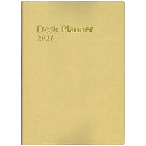 博文館新社 2026年版(1月始まり)手帳 デスクプランナー B5 見開き1週間 ゴールド 134