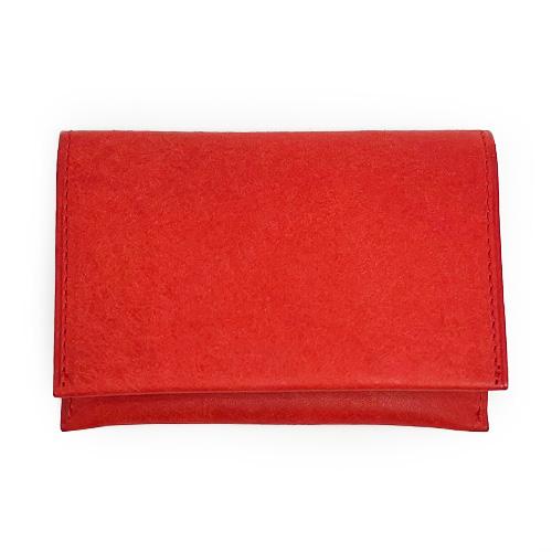 文具のある暮らしオリジナルPueblo プエブロレッド 限定 ネームカードケース 名刺入 本革 レザ...