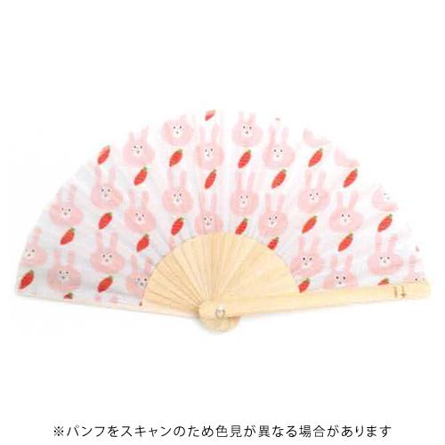 西川庄六商店 こどものせんす うさぎさん ネックストラップ付 子供用扇子 - 704854
