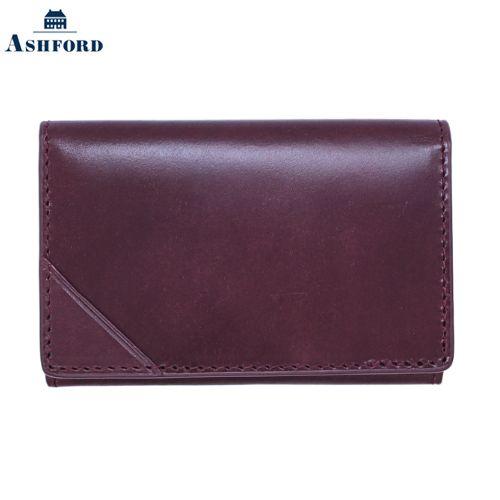 アシュフォード ヒメル 名刺入れ ササマチ パープル ASHFORD 8546-078