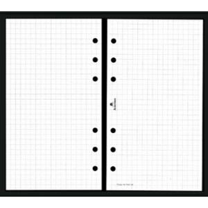 ☆アシュフォード BIBLE セクションリーフ(5mm方眼) 100枚入 バイブル システム手帳リフ...