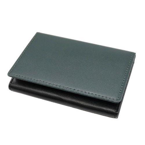 モルフォ ヘレナ Sinceroシンチェーロ 名刺入れ ササマチW 本革 グリーン×ブラック 085...