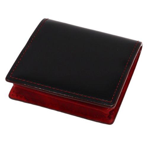 モルフォ CYPRIS キプリス コードバン×シラサギ 小銭入れ ブラック×レッド 4126-4