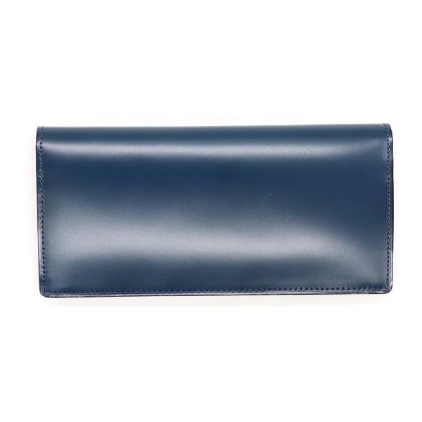 モルフォ キプリス 長財布 ササマチ 束入れ 新コードバン×ベジタブルタンニン ネイビー 5610-...