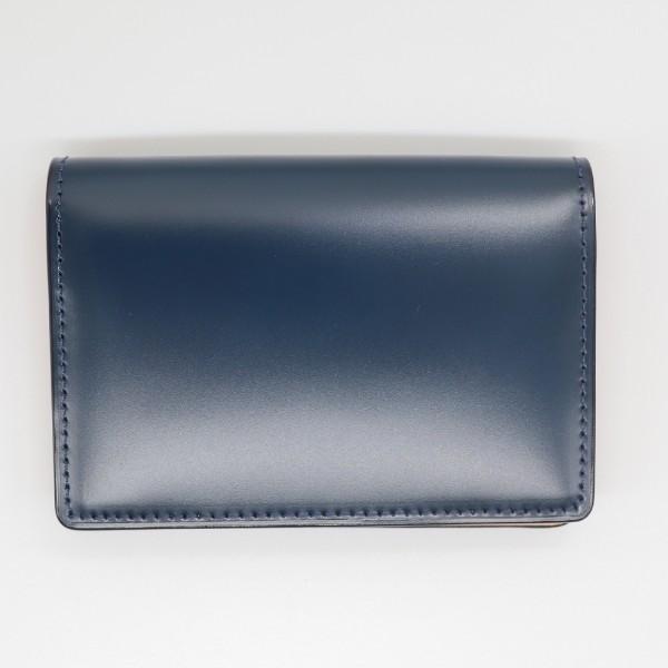 モルフォ キプリス 名刺入れ ササマチ 新コードバン×ベジタブルタンニン ネイビー 5614-NV