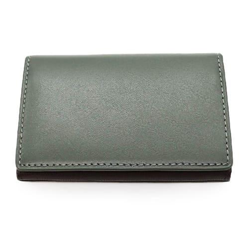 モルフォ ヘレナ カルム 名刺入れ(ササマチ) グリーン 6484-6