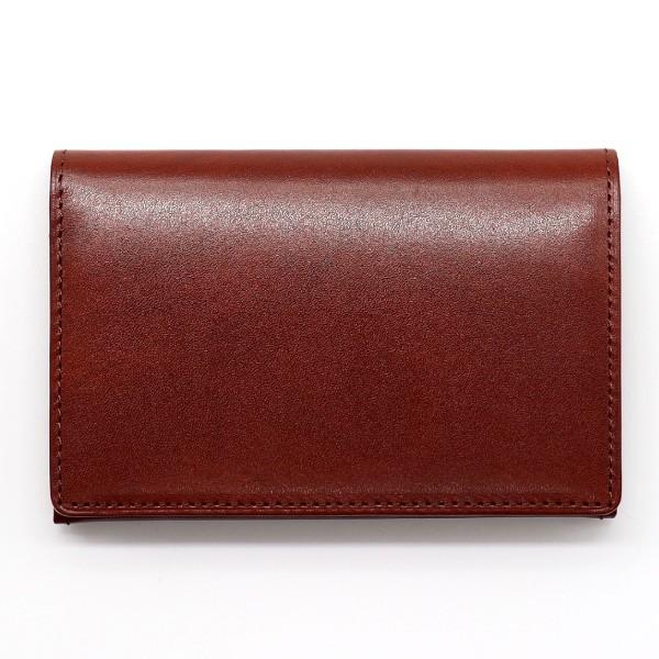 モルフォ キプリス 名刺入れ ササマチ シラサギレザー チャ 8226-BR