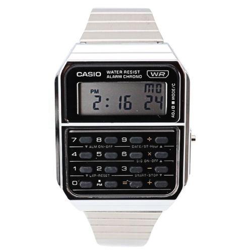 カシオクラシック デジタルウオッチ 腕時計 電卓デザイン シルバーCA-500WE-1AJF・箱無メ...