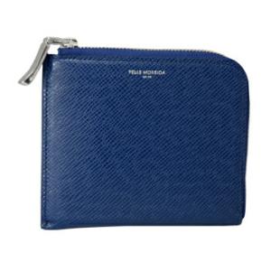 ペッレモルビダ ミニウォレット ブルー コンパクト財布 革小物 (バルカ) 青色[PELLE MOR...