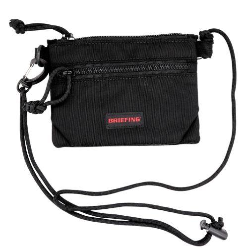ブリーフィング W ZIP PURSE ミニバッグ ミニポーチ ウォレット ブラック BRIEFIN...