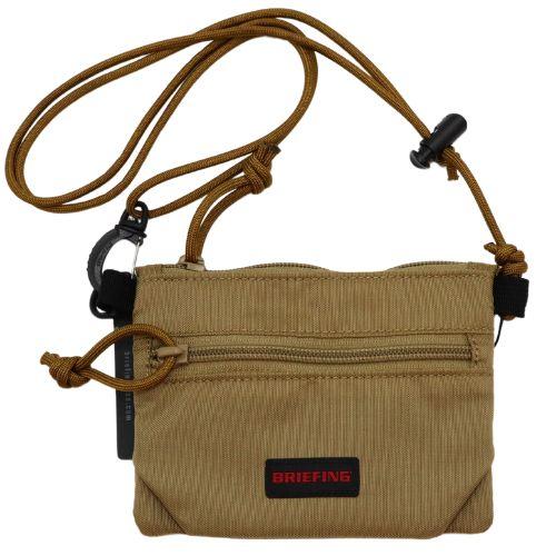 ブリーフィング W ZIP PURSE ミニバッグ ミニポーチ ウォレット ベージュ BRIEFIN...
