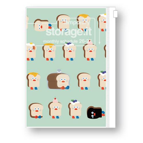 マークス 2026年3月始まり手帳 B6 マンスリー＋ノート ストレージイット/ブランチブラザー ト...